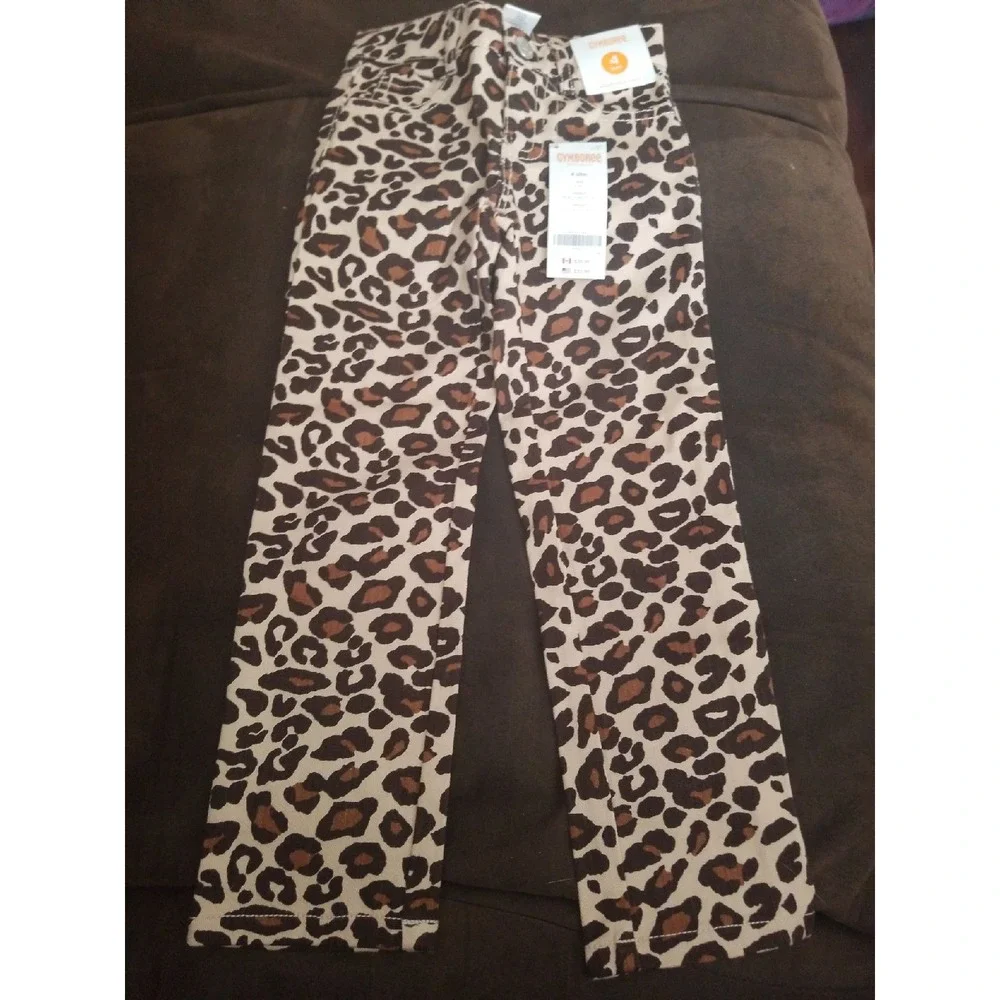 Gymboree ready dress go leopard‎ 4 slim nwt